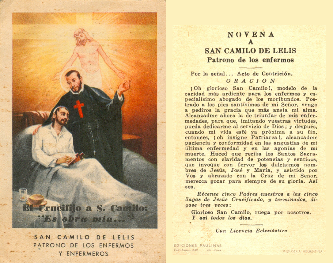 La Iglesia venera hoy a San Camilo de Lelis, patrono